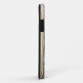 Coques Case-Mate iPhone Planches en bois rustique avec chic Monogram Otter (Dos/Droite)