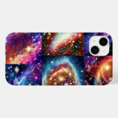 Coques Case-Mate iPhone Planète cosmique violet Galaxie Paysage spatial (Verso (horizontal))
