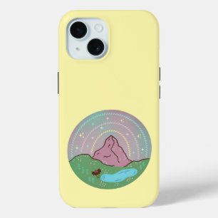 Coque Pour iPhone 15 Planète d'origine de Mothman Art folklorique cos