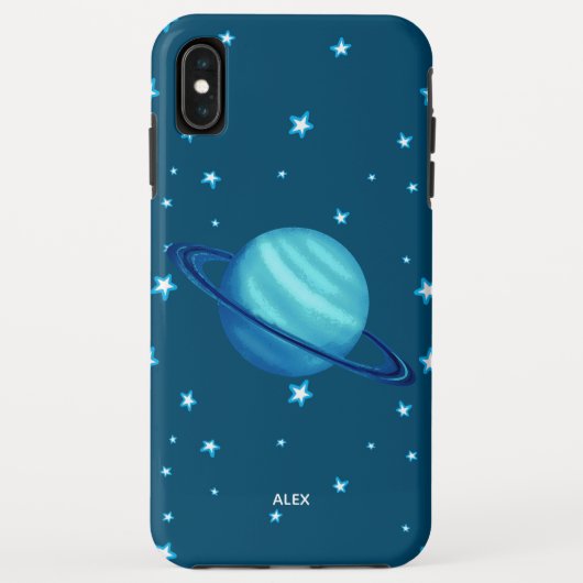 Coques Case-Mate iPhone Planète Saturn Cool Space Stars Peinture (Dos)