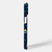 Coques Case-Mate iPhone Planètes de l'espace extra-atmosphérique bleu moti (Verso / Droite)