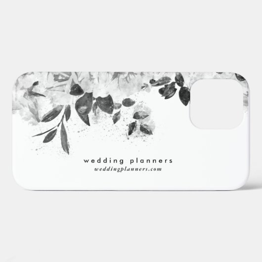Coques Case-Mate iPhone Planification mariage Romantique Noir et Blanc (Verso (horizontal))