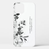 Coques Case-Mate iPhone Planification mariage Romantique Noir et Blanc (Verso)