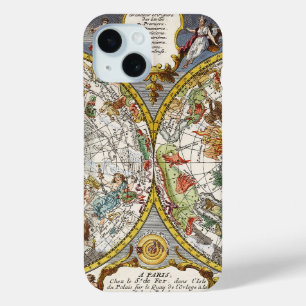 Coque Pour iPhone 15 Planisphère Céleste Vintage par Nicholas de Fer
