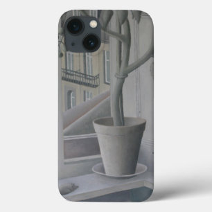 iPhone 13 Coque Plant in Window oil on panel