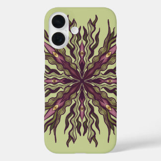 Coques iPhone 16 Plante à œil psychédélique - Mandala botanique sur