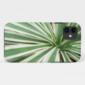 Coques Case-Mate iPhone Plante Agave Vert et blanc rayé (Dos (Horizontal))