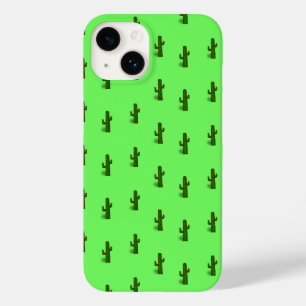 Coque Pour iPhone 14 Plante Cactus sur vert clair