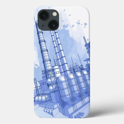 Coques Case-Mate iPhone Plante chimique et arrière - plan aquarelle (Verso)