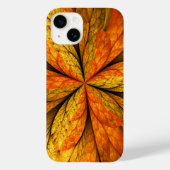 Coques Case-Mate iPhone Plante d'automne, Abstrait moderne Fractal Art Lea (Verso)