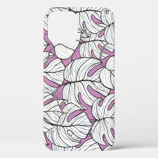 Coques Case-Mate iPhone Plante de Monstère tropicale Répéter le Motif (Verso)