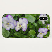 Coques Case-Mate iPhone plante de pansement violet et blanc (Dos (Horizontal))