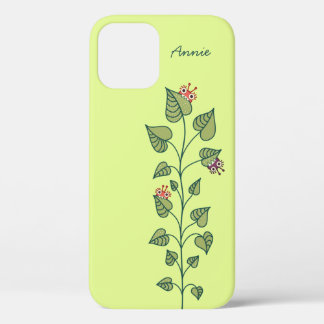 Case-Mate iPhone Case Plante de printemps mignon vert Nature Amour Nom d
