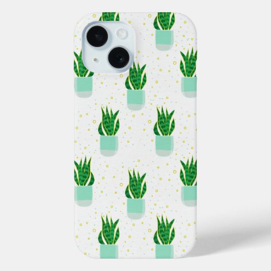 Coques Case-Mate iPhone Plante de serpent Sansevieria Pot Imprimer (Verso)