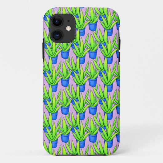 Coques Case-Mate iPhone Plantes d'Aloe Vera Motif Textile (Dos)