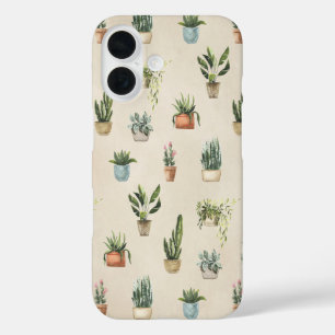 Coques iPhone 16 Plantes pointillés