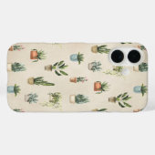 Coques Case-Mate iPhone Plantes pointillés (Verso (horizontal))
