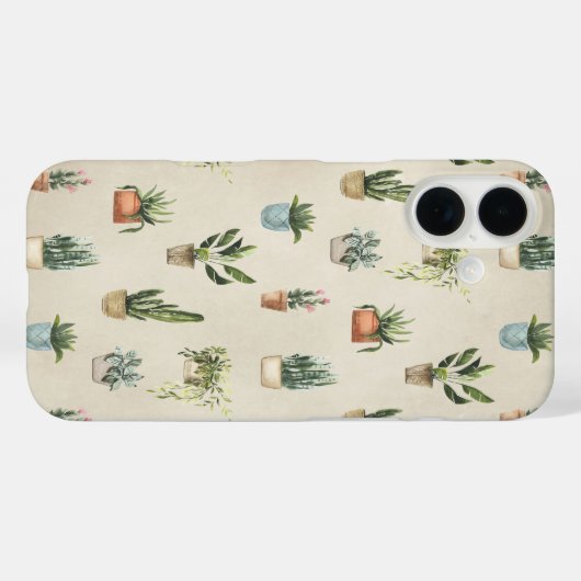 Coques Case-Mate iPhone Plantes pointillés (Verso (horizontal))