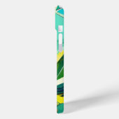Coques Case-Mate iPhone Plantes succulents en vert et jaune (Verso / Gauche)