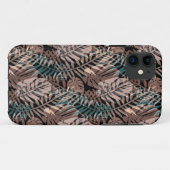 Coques Case-Mate iPhone Plantes tropicaux, jungle, tropiques, beige, feuil (Dos (Horizontal))