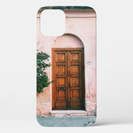 COQUES Case-Mate iPhone PLANTES VERTS À CÔTÉ D'UNE PORTE BROWN EN BOIS (Verso)