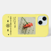 Coques Case-Mate iPhone Plaque de chanson du lecteur de musique personnali (Verso (horizontal))