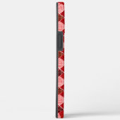Coques Case-Mate iPhone Plaque de croix rose tartan avec léger relief rugu (Verso / Droite)