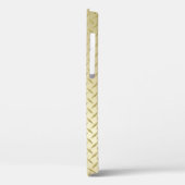 Coques Case-Mate iPhone Plaque de diamant d'or avec nom (Verso / Gauche)