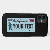 Coques Case-Mate iPhone Plaque de licence California Sasquatch (Dos (Horizontal))
