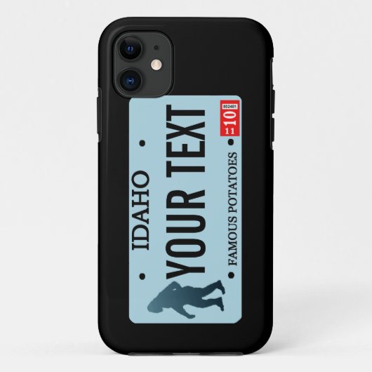 Coques Case-Mate iPhone Plaque de licence Idaho Sasquatch (Dos)