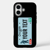 Coques Case-Mate iPhone Plaque de licence Oregon Sasquatch (Verso)