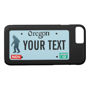 Coque iPhone 7 Plaque de licence Oregon Sasquatch