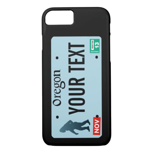 Coques Case-Mate iPhone Plaque de licence Oregon Sasquatch (Dos)