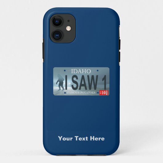 Coques Case-Mate iPhone Plaque de licence Sasquatch (Dos)