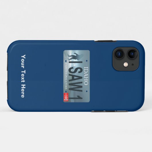 Coques Case-Mate iPhone Plaque de licence Sasquatch (Dos (Horizontal))