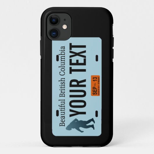 Coques Case-Mate iPhone Plaque de licence Sasquatch de la Colombie-Britann (Dos)
