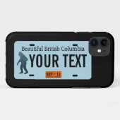 Coques Case-Mate iPhone Plaque de licence Sasquatch de la Colombie-Britann (Dos (Horizontal))
