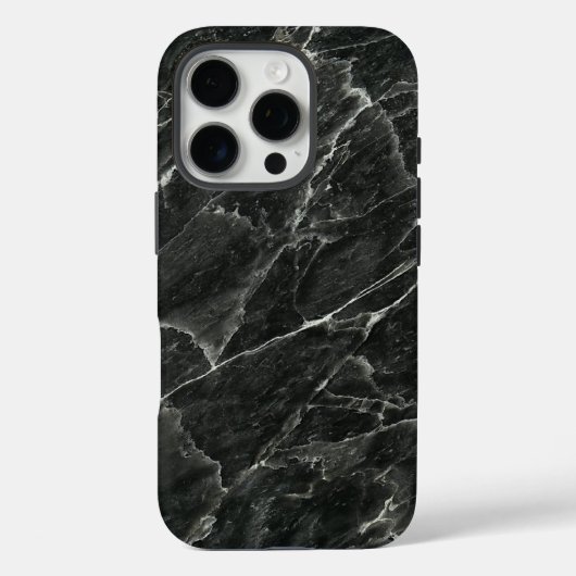 Coques Case-Mate iPhone Plaque de marbre noir poli (Verso)