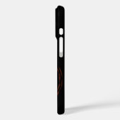 Coques Case-Mate iPhone Plaque de nom Sun Cercle rouge à torsion (Verso / Gauche)