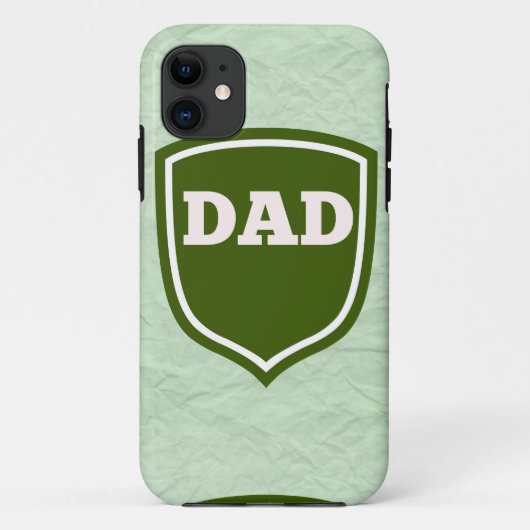 Coques Case-Mate iPhone Plaque de papa verte à la menthe (Dos)