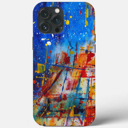 Coques Case-Mate iPhone Plaque de peinture Abstraite (Verso)