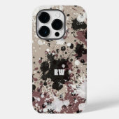 Coques Case-Mate iPhone Plaque de peinture moderne personnalisée (Verso)