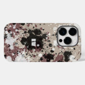 Coques Case-Mate iPhone Plaque de peinture moderne personnalisée (Verso (horizontal))