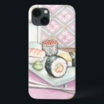 iPhone 13 Case Plaque de sushi assorté avec baguettes<br><div class="desc">Megan Meagher a peint cette assiette délicieuse de sushis assortis,  avec une paire de baguettes pour vous aider à apprécier le repas. Vous pouvez presque goûter à cette délicieuse collation ! Achetez votre imprimé dès aujourd'hui !</div>