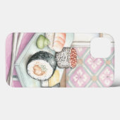 Coques Case-Mate iPhone Plaque de sushi assorté avec baguettes (Verso (horizontal))