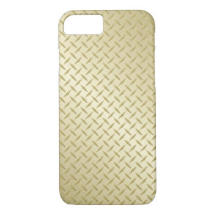 Coque iPhone 7 Plaque diamant d'or