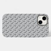 Coques Case-Mate iPhone Plaque diamant en acier Chrome (Verso (horizontal))