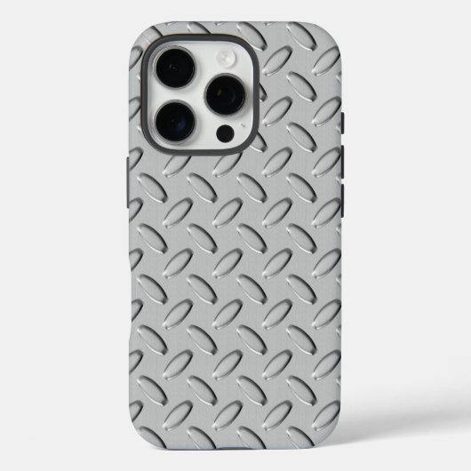 Coques Case-Mate iPhone Plaque diamant en acier Chrome (Verso)