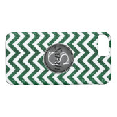 Coques Case-Mate iPhone Plaque d'identification Chevron - Kelly Green Part (Dos (Horizontal))