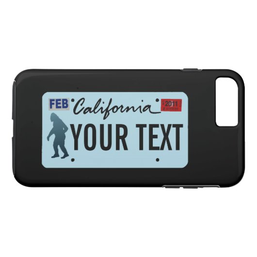 Coques Case-Mate iPhone Plaque d'immatriculation Sasquatch de Californie (Dos (Horizontal))